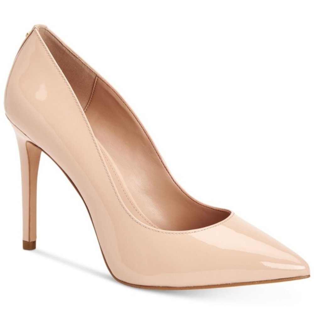 BCBG Nude Patent Leather Pump Heels